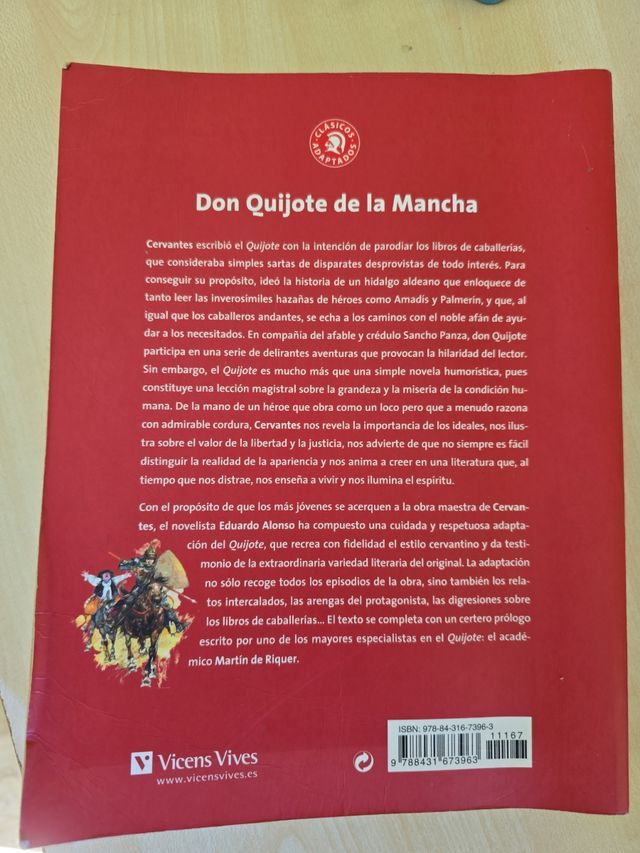 Don Quijote de La Mancha, ESO. Material auxilia...