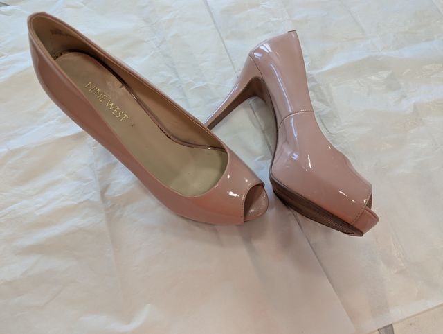 Tacones Nine West rosa palo
