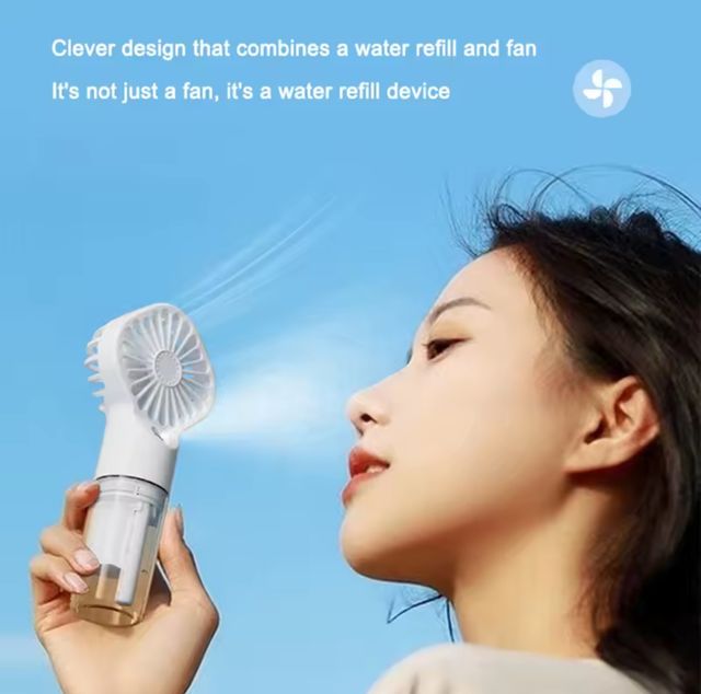 Nuevo Ventilador recargable con agua pulverizador