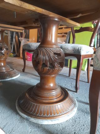 Mesa comedor ovalada madera