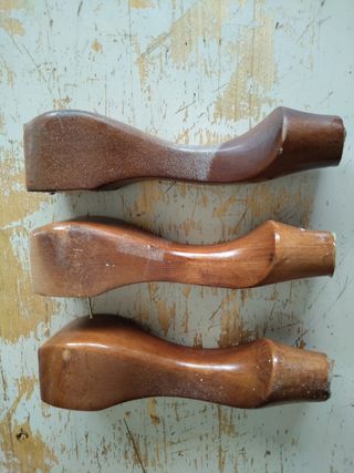 Pata antigua madera maciza mueble armario comoda