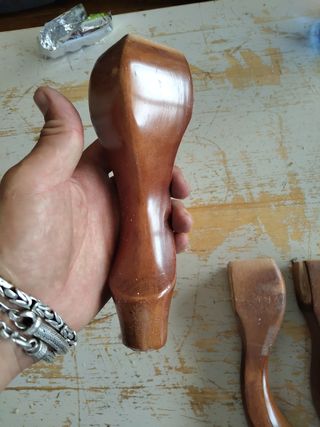 Pata antigua madera maciza mueble armario comoda