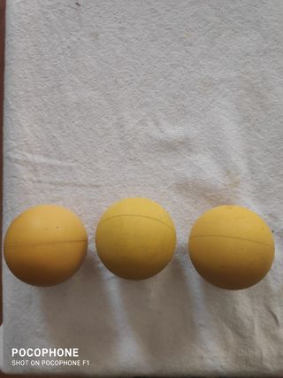 3 Pelotas Frontón Amarillas