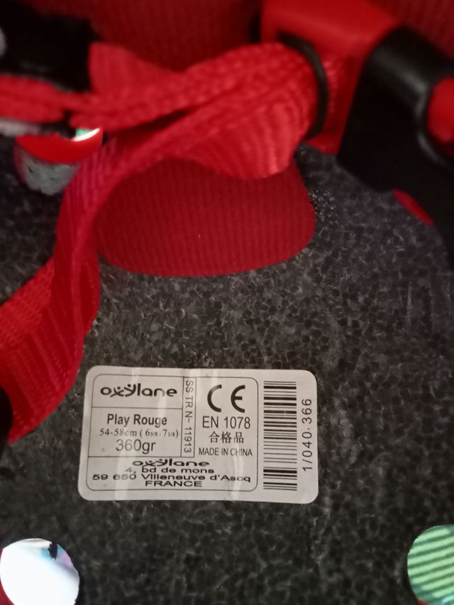 Casco Oxelo niño - Rojo