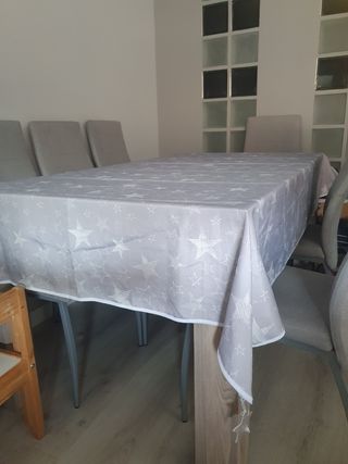 Mantel de estrellitas mesa rectangular