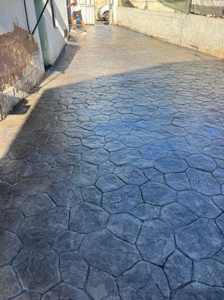 Suelo de hormigón impreso