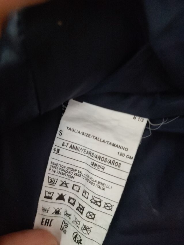 Chaqueta Benetton niño