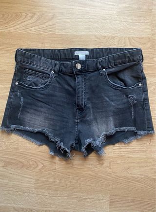 Short vaquero gris 