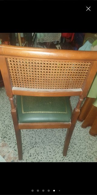 Butaca Madera - Ratán - Piel