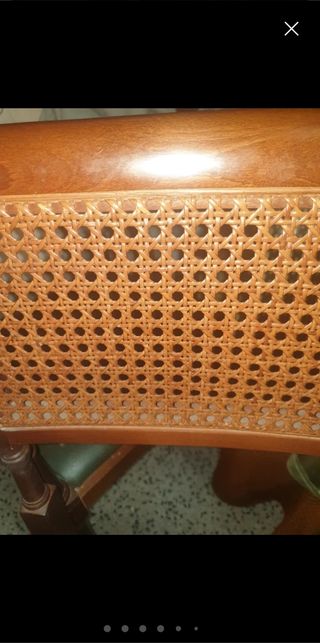 Butaca Madera - Ratán - Piel