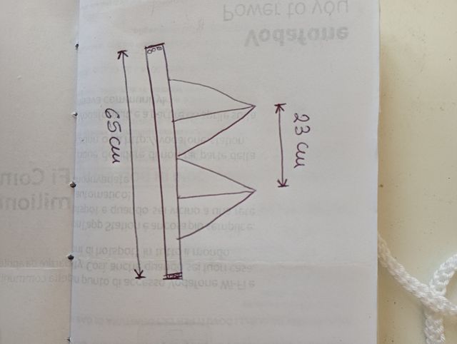 Top arcobaleno bianco