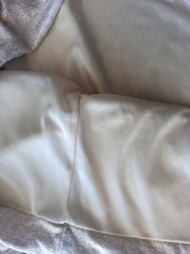 Falda lúrex laminado globo Zara