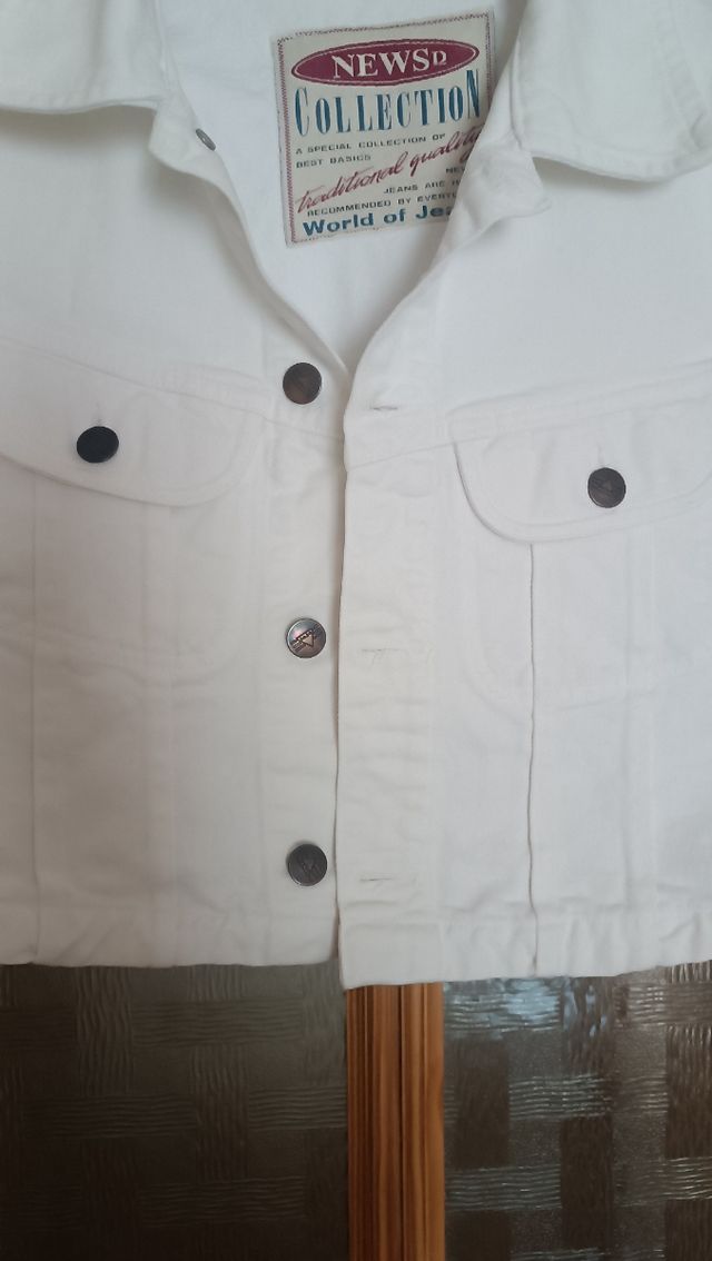 Chaleco vaquero blanco