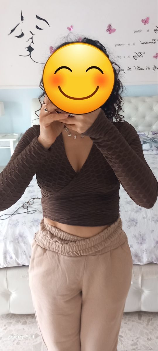 Maglia crop mezze stagioni manica lunga 