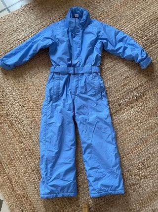 Mono esquí niño azul