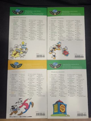 Disney Serie oro. Números 3 ,7 ,9 y 24.