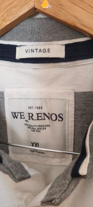 Polo WE RENOS a rayas - Talla XXL