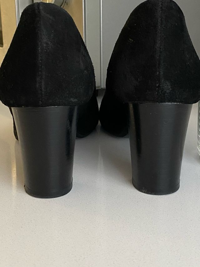 Zapatos de tacon negros talla 38