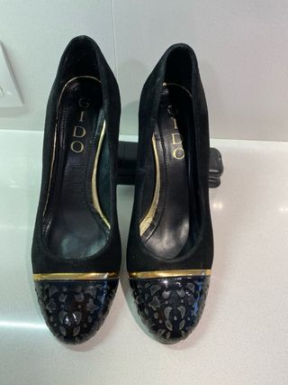 Zapatos de tacon negros talla 38

