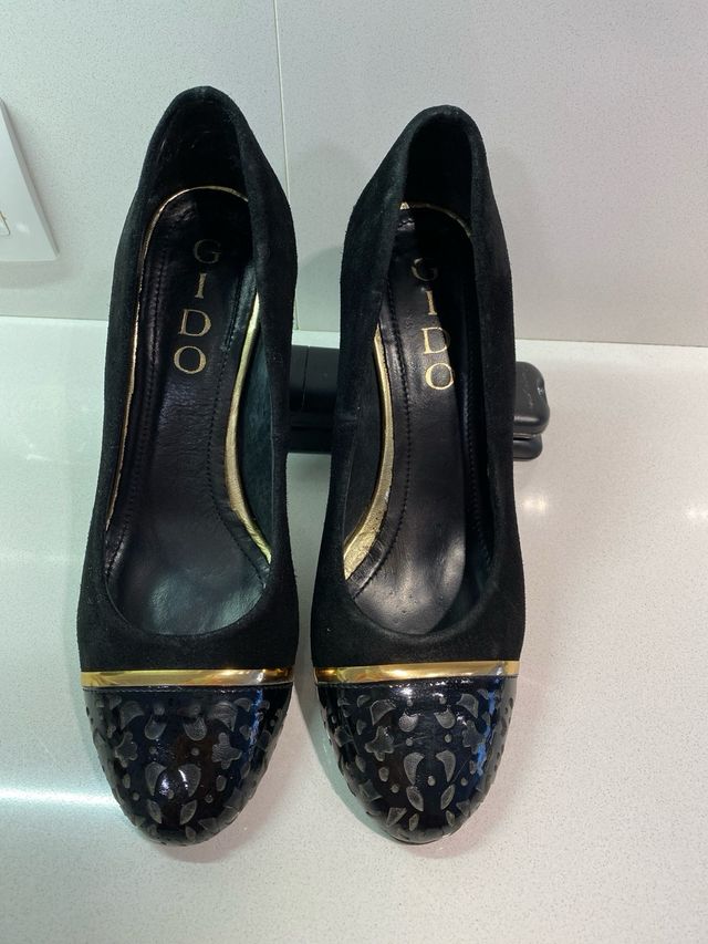 Zapatos de tacon negros talla 38