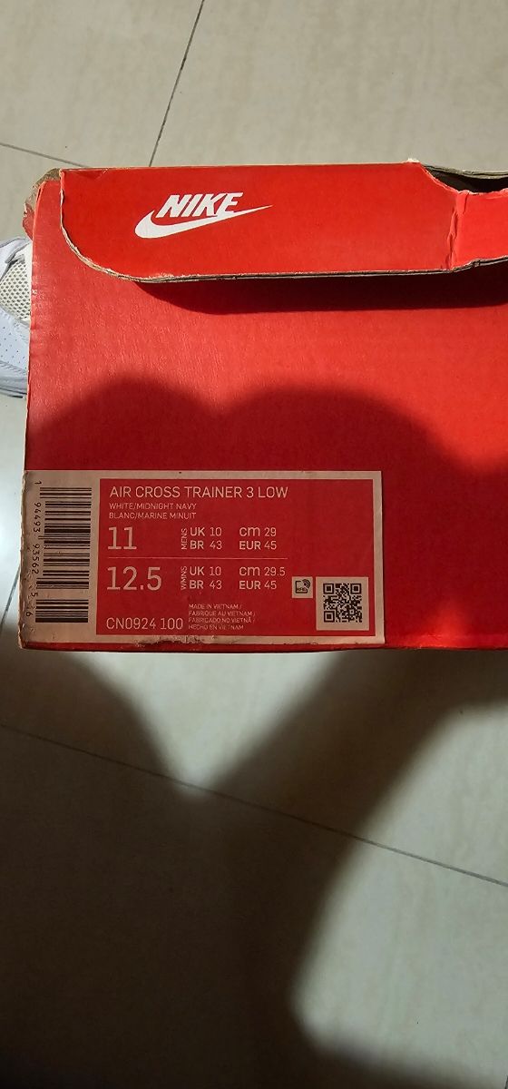 Zapatillas Air Cross Trainer 3 Low Blanco