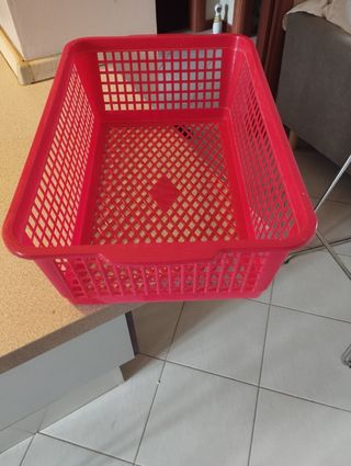 Cesto Plastica Rosso