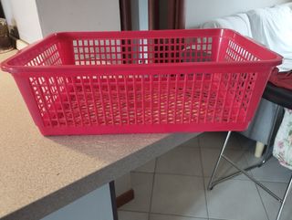 Cesto Plastica Rosso