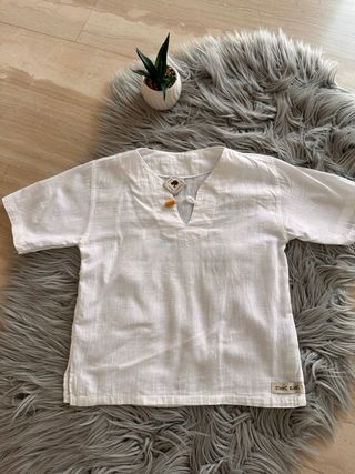 Camiseta niño Ethnic Blanc