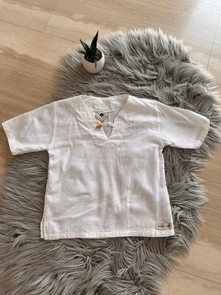 Camiseta niño Ethnic Blanc
