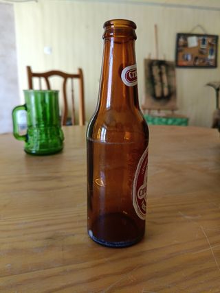 Botellín Cruzcampo vintage