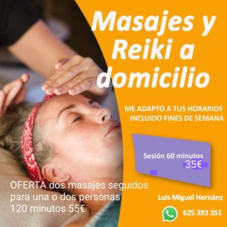 Masajes y Reiki a domicilio
