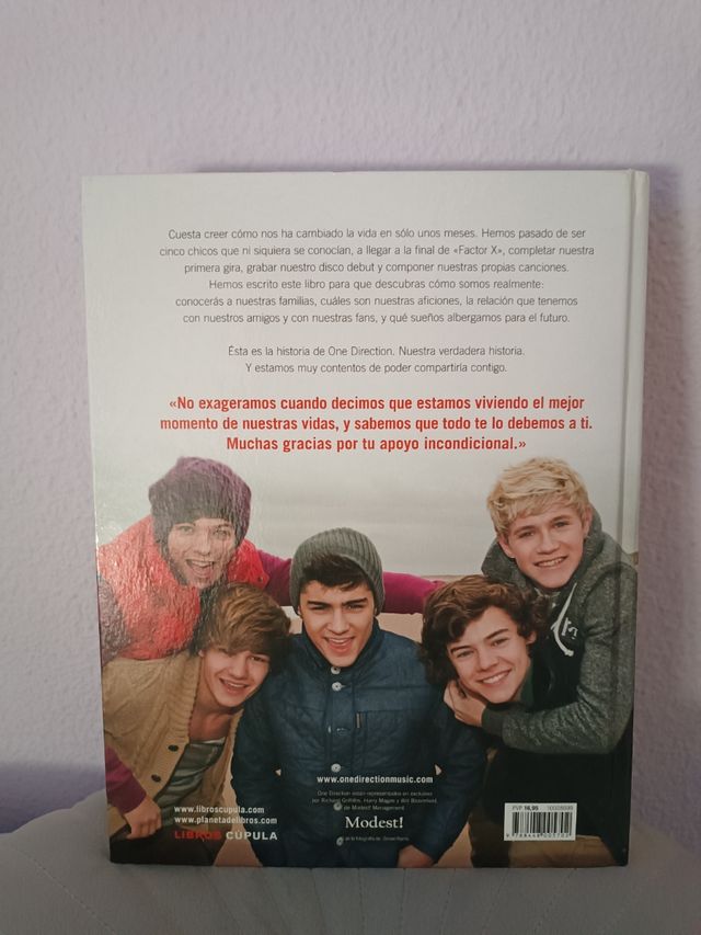 Libro One Direction: Atrévete a soñar