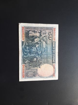 BILLETE DE 50 PESETAS DE 1928