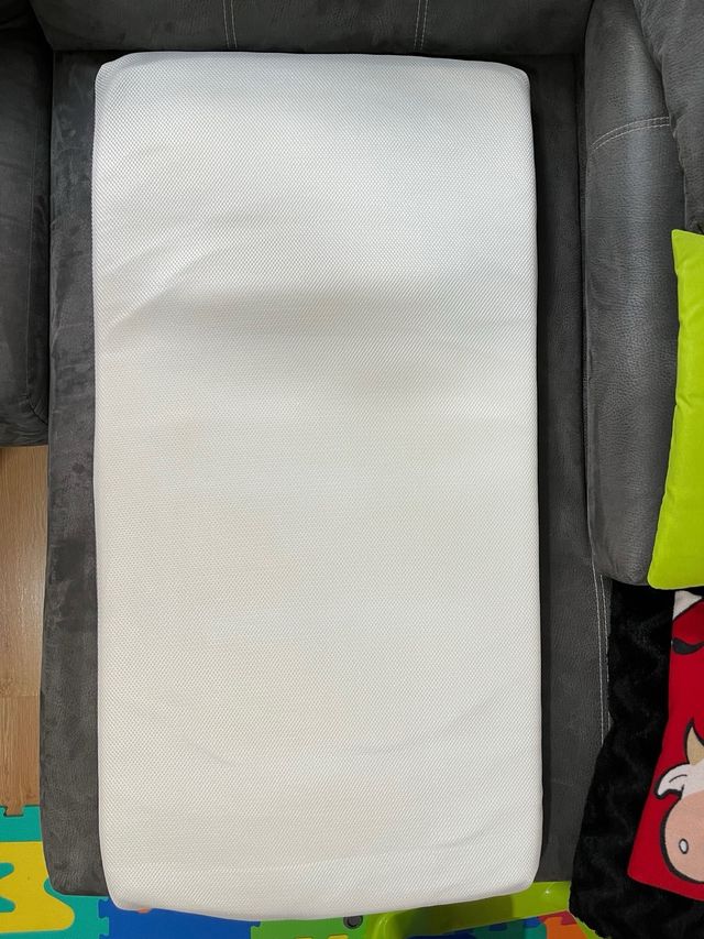 Cuna viaje + colchón Visco + Protectores + Sabanas