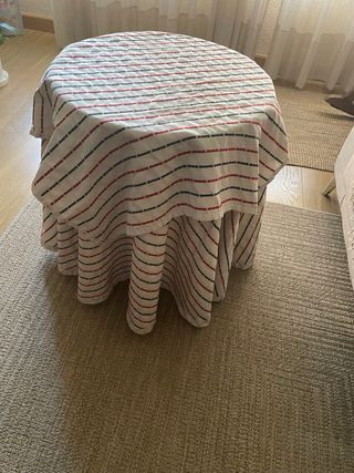 Mesa camilla con Faldillas reversibles