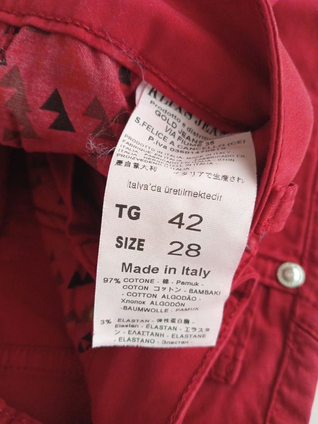 Pantalone klixs rosso