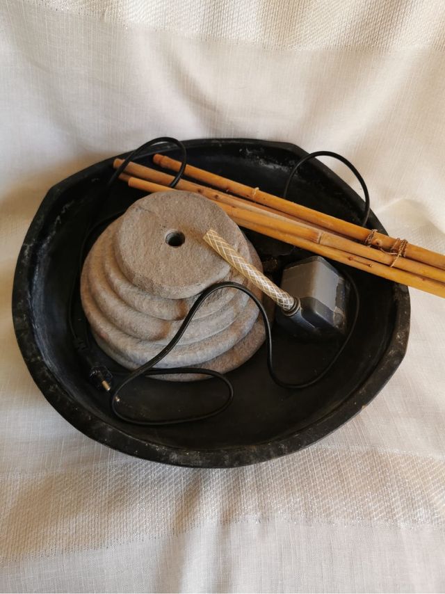 Fuente de agua con tortuga