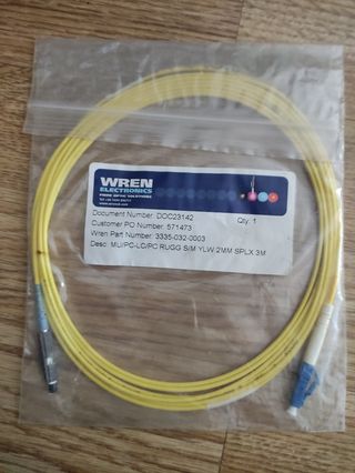 Cable fibra óptica MU/PC - LC/PC, Siplex, 3metros