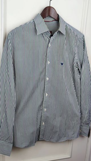 Camisa rayas hombre Caramelo talla 39