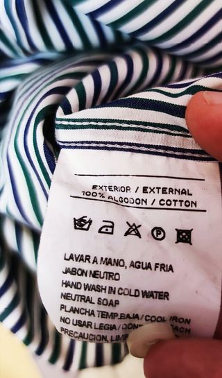 Camisa rayas hombre Caramelo talla 39