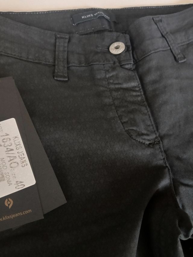 Pantaloni neri tg 40 ( italiana ) klixs jeans