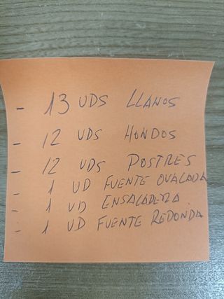 Vajilla vintage años 70 
Vereco. Francia.