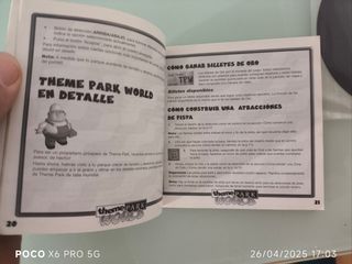 Theme Park World PS1 - PSX Playstation