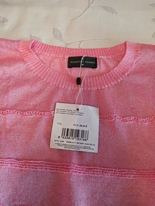 Jersey Roberto Verino rosa T-XL