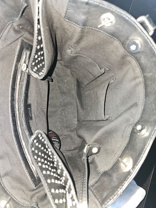 Bolso negro piel IKKS