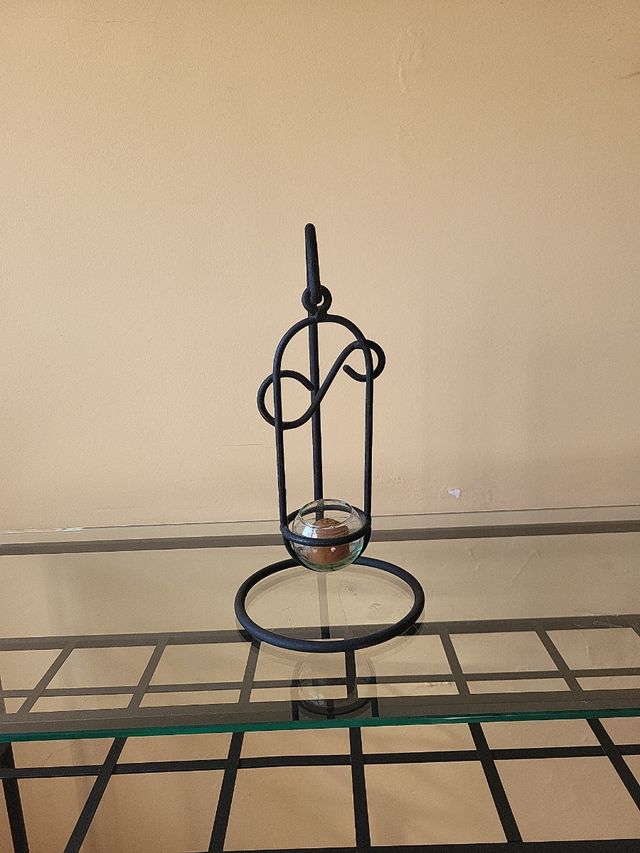 Portavelas hierro - Decoración hogar