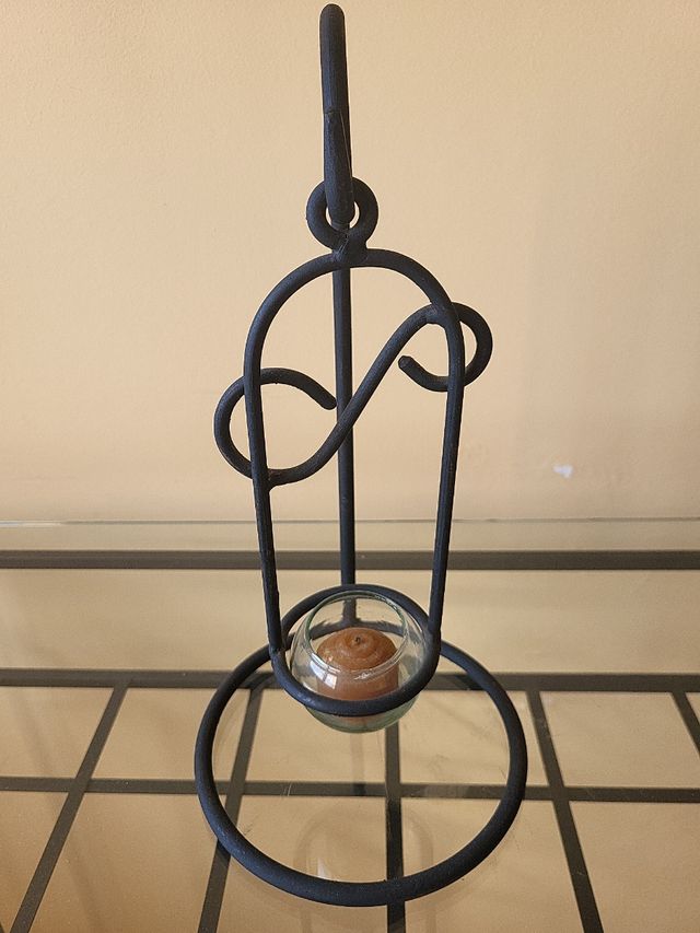 Portavelas hierro - Decoración hogar