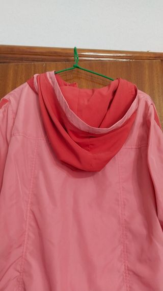 Cortavientos-chubasquero rosa