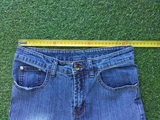 Vaqueros campana vintage azul