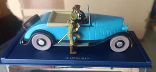 Tintin coche 1/43 68 Descapotable Loto Azul